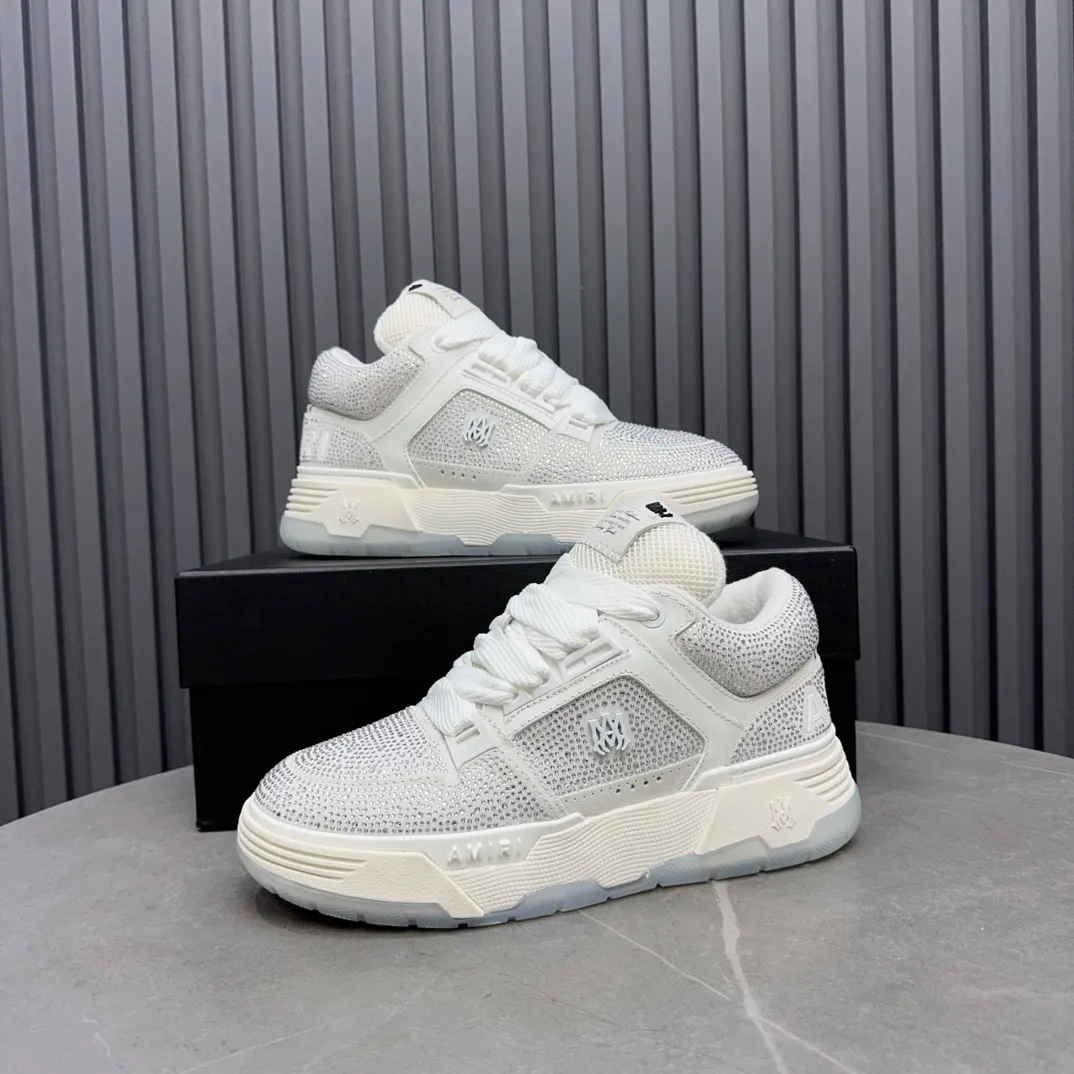 Men's shoes 💰760💰 AMIRI AMIRI fashion brand hot sale 🔥 Available all year round, couples 💑 Official website synchronization Imported fabrics 1⃣️ vs 1⃣️ replica, original factory special original sole, 35-45 (45. non-refundable)
